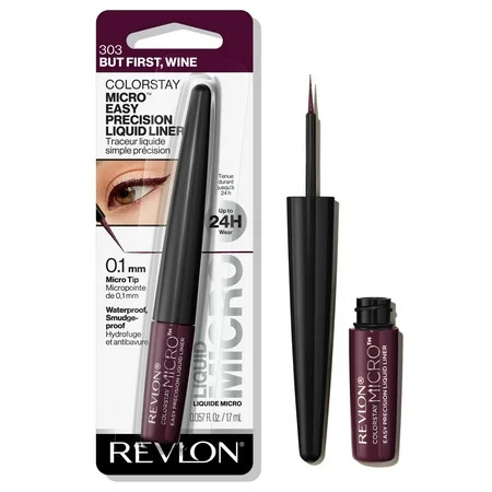 Revlon ColorStay Micro Easy Precision Liquid Eyeliner, 24hr Coverage, 303 But First, Wine, 0.057 fl oz | Walmart (US)