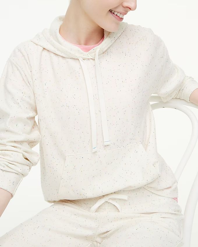 Rainbow speckle hooded pullover | J.Crew Factory