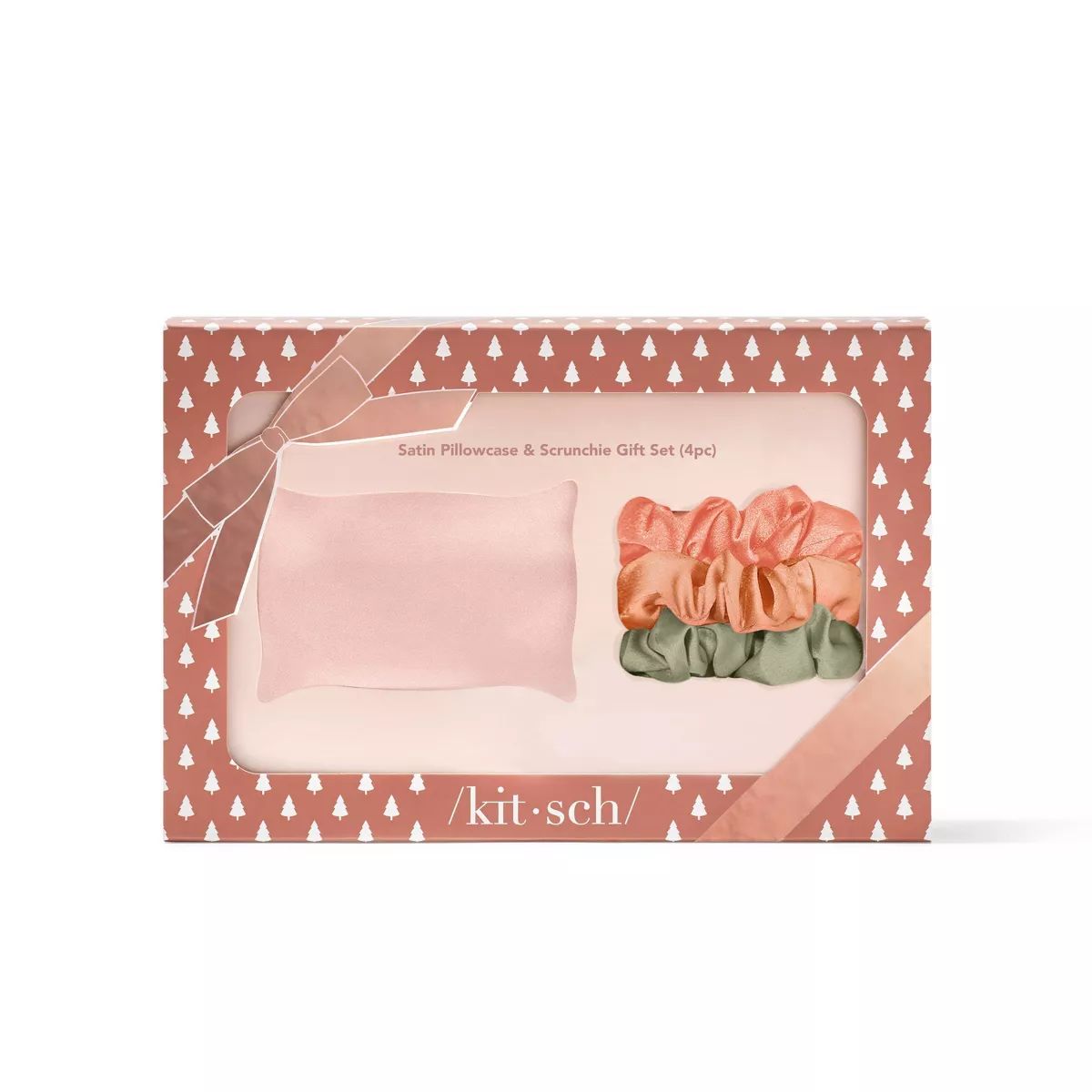 Kitsch Satin Pillowcase Scrunchie Hair Styling Gift Set - 4ct | Target