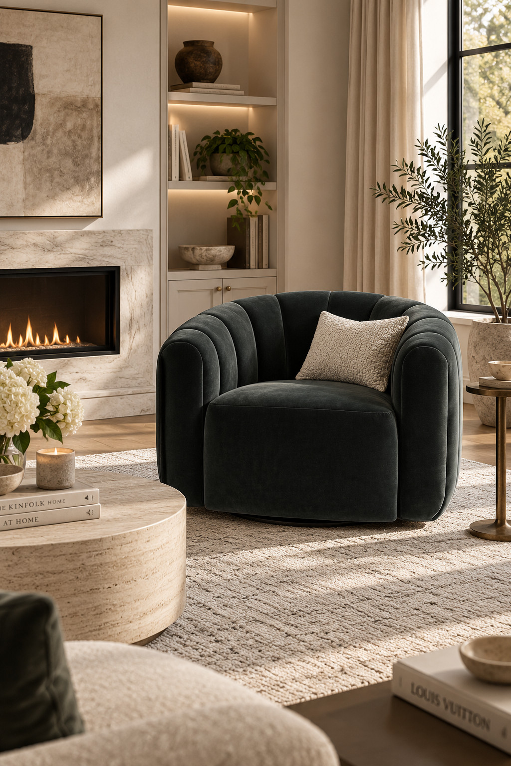 Okay this sculptural velvet chair is SO good for fall. The deep moody color instantly adds that cozy luxe feel while the curved shape keeps everything modern and soft. I’d style it next to a fireplace, console table, or reading corner with a neutral rug and warm fall textures. Such a statement CB2 accent chair find.
#CB2Finds #AccentChair #FallHome #FallLivingRoomIdeas #CozyHome #VelvetChair #ModernFurniture #LivingRoomDecor #ReadingCorner #LuxuryHomeDecor #HomeDecorInspo #MoodyInteriors #ModernLivingRoom #FallInterior 

 #LTKSeasonal #LTKHome #LTKSaleAlert