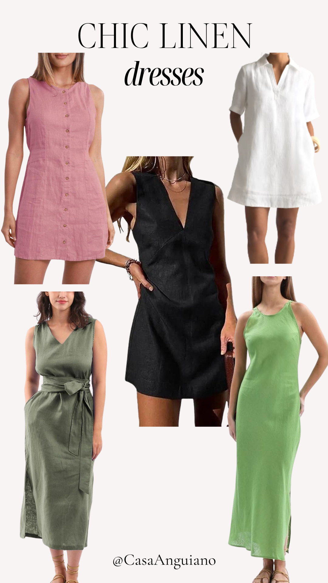 chic linen dresses perfect for spring and summer! 

 #LTKootd