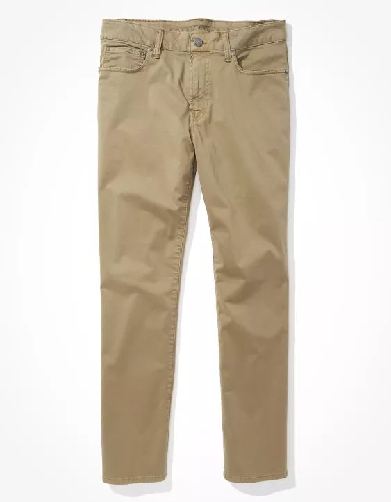 AE Flex Soft Twill Original Straight 5-Pocket Pant | American Eagle Outfitters (US & CA)