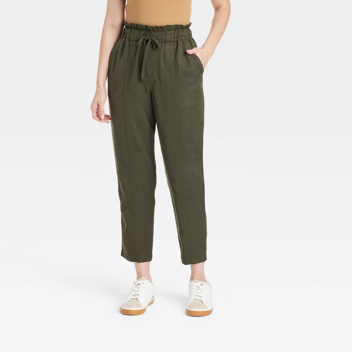 Women's High-Rise Tapered Ankle Pull-On Joggers - A New Day™ | Target