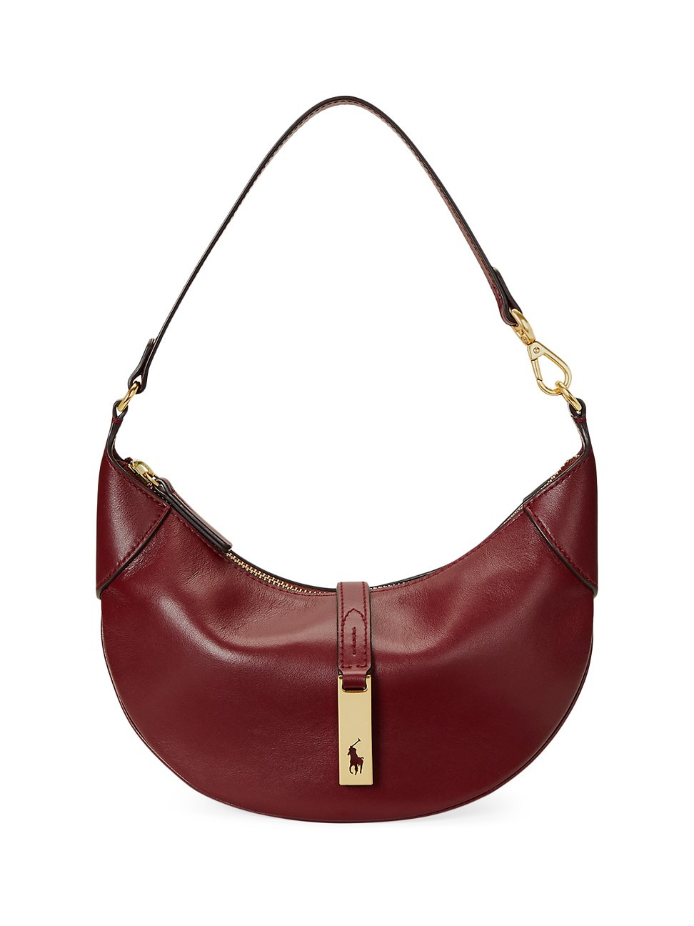 Women's Mini Polo ID Leather Shoulder Bag - Chianti | Saks Fifth Avenue