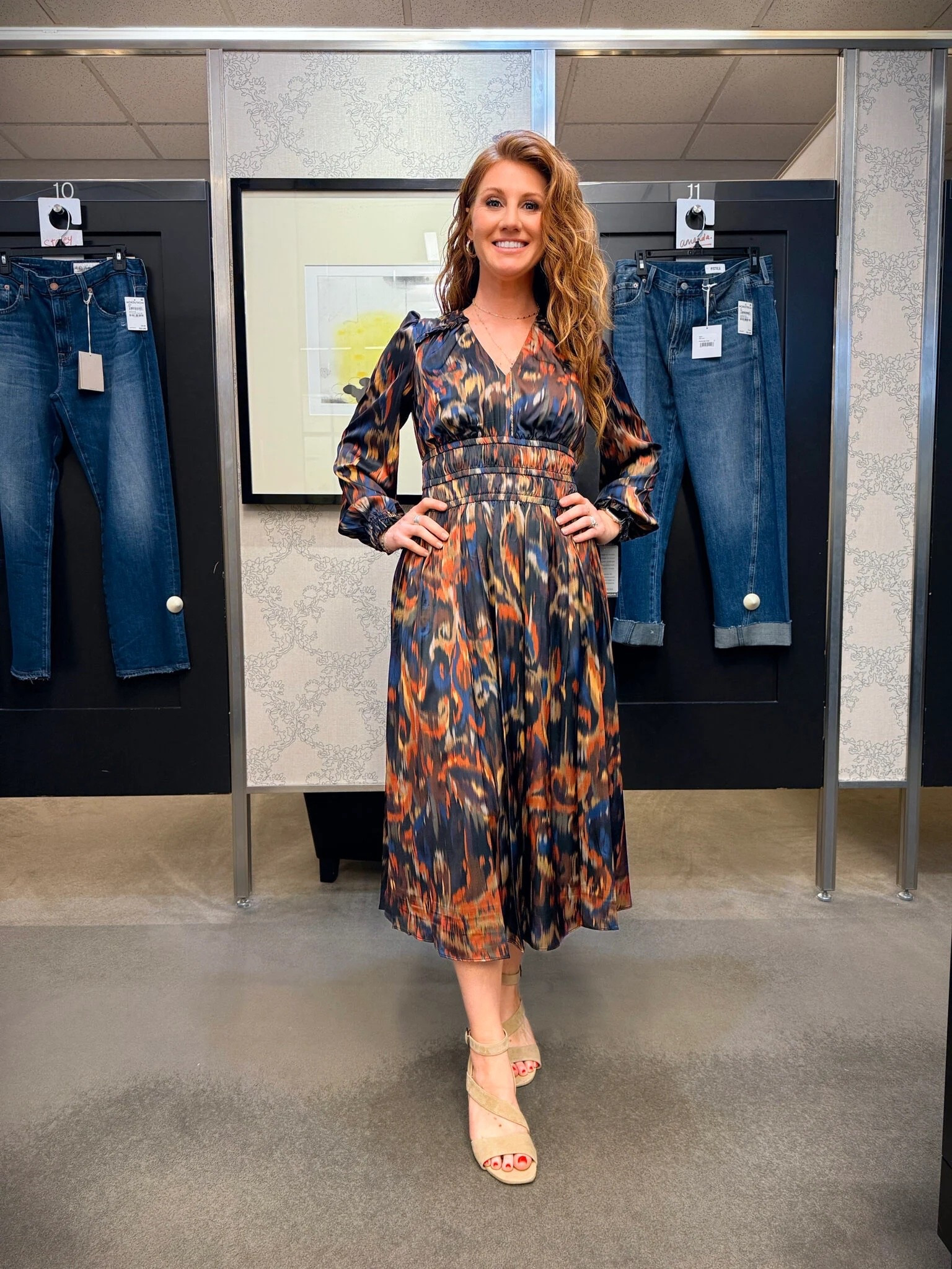 Julia Jordan Satin Midi Dress Size 2 | Vionic Sandal size 7 | Petite Style | Fall trends | Nordstrom Anniversary Sale picks! 

#LTKStyleTip #LTKSaleAlert #LTKPetite