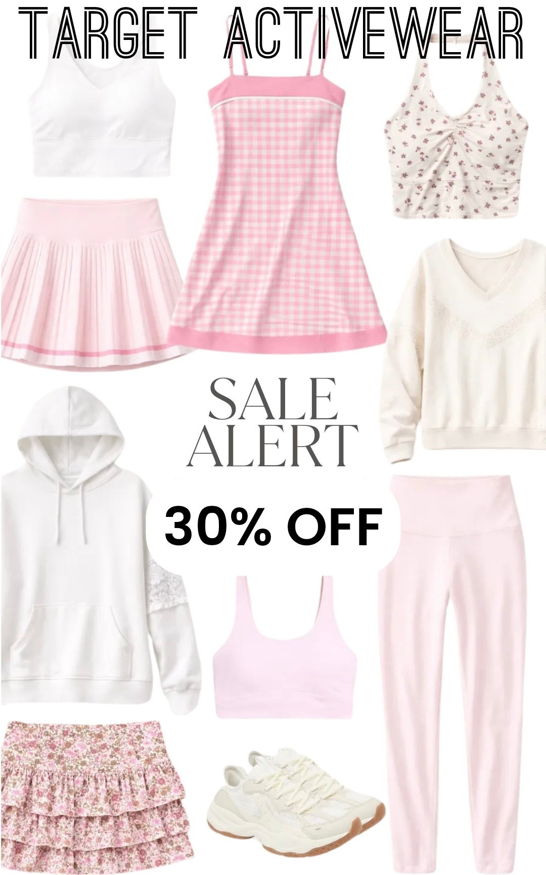 Target activewear 
Target style 
Target sale 
Women’s activewear 
Fitness 
Gym 
Pickleball 
Workout 
Tennis 

#LTKActive #LTKfitnessgoals #LTKSaleAlert