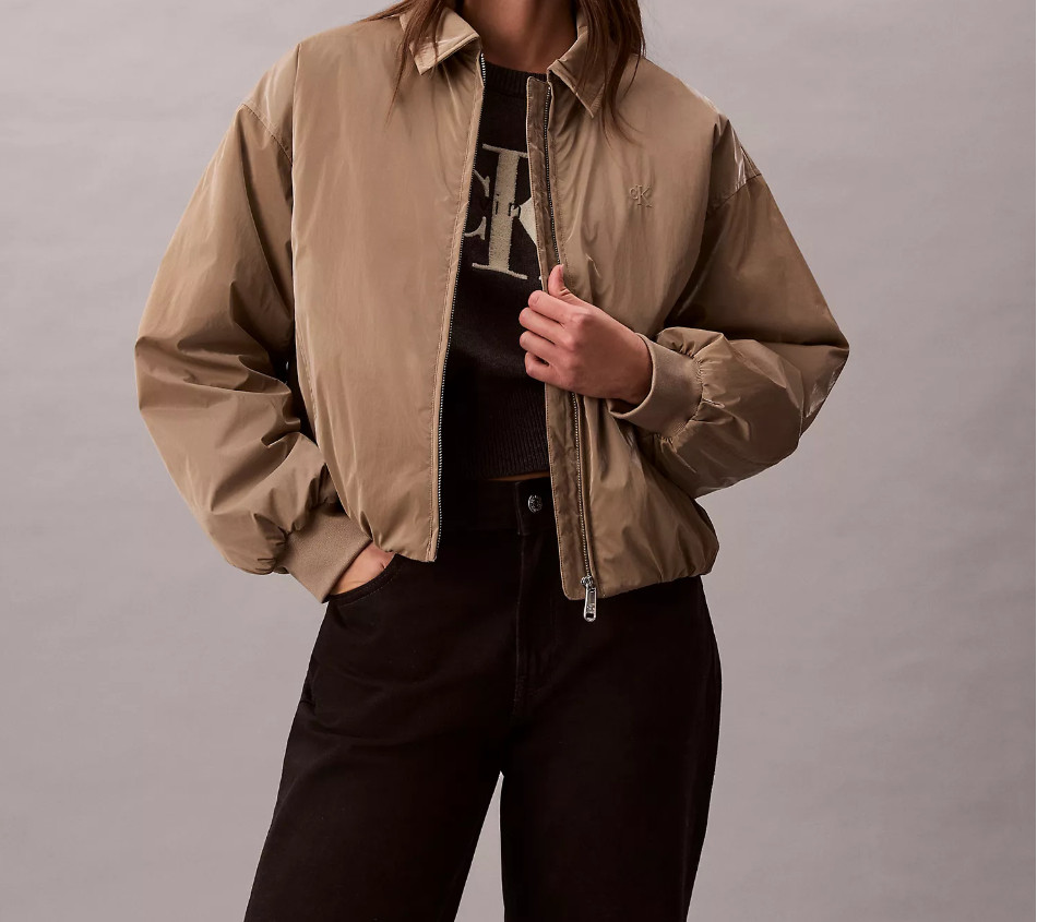 Effortless style meets cozy comfort with the Calvin Klein Shine Insulated Bomber Jacket. Made from high-shine nylon with a relaxed fit, this lightweight winter jacket brings a polished, modern look to cold-weather days. Designed with a full zip front, side pockets, and the signature CK logo at the chest, it combines fashion and warmth effortlessly. Perfect for layering over casual or dressy outfits, it’s a must-have piece for your seasonal wardrobe.

#calvinklein #winterjacket #womensfashion #pufferjacket 

 #LTKHoliday #LTKSeasonal #LTKSaleAlert