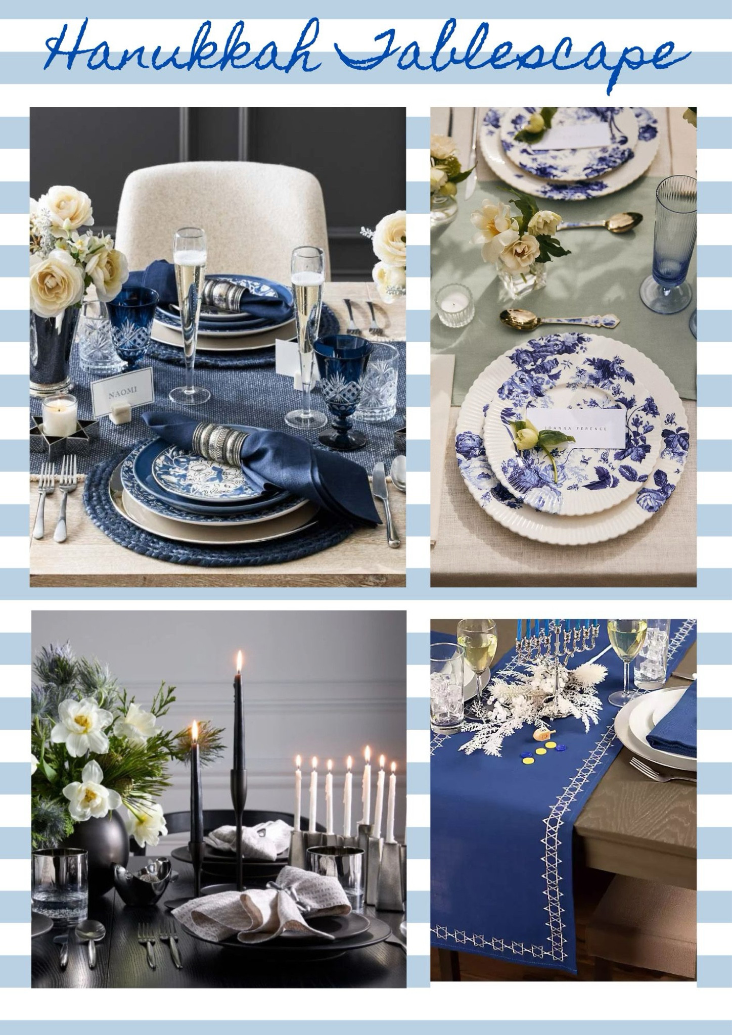 Hanukkah 🕎 Tablescapes 🍽️ 

#LTKSeasonal #LTKHoliday #LTKGiftGuide