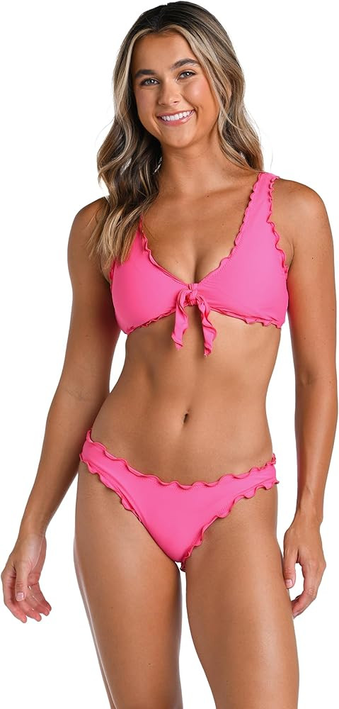 Hobie Women's Ruffle Bralette Bikini Swimsuit Top | Amazon (US)