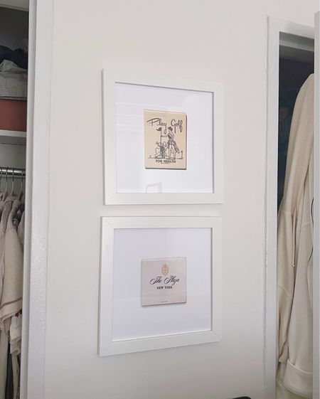 Linking our framed matchbooks that we hung in our bedroom!

#LTKhome #LTKfindsunder100