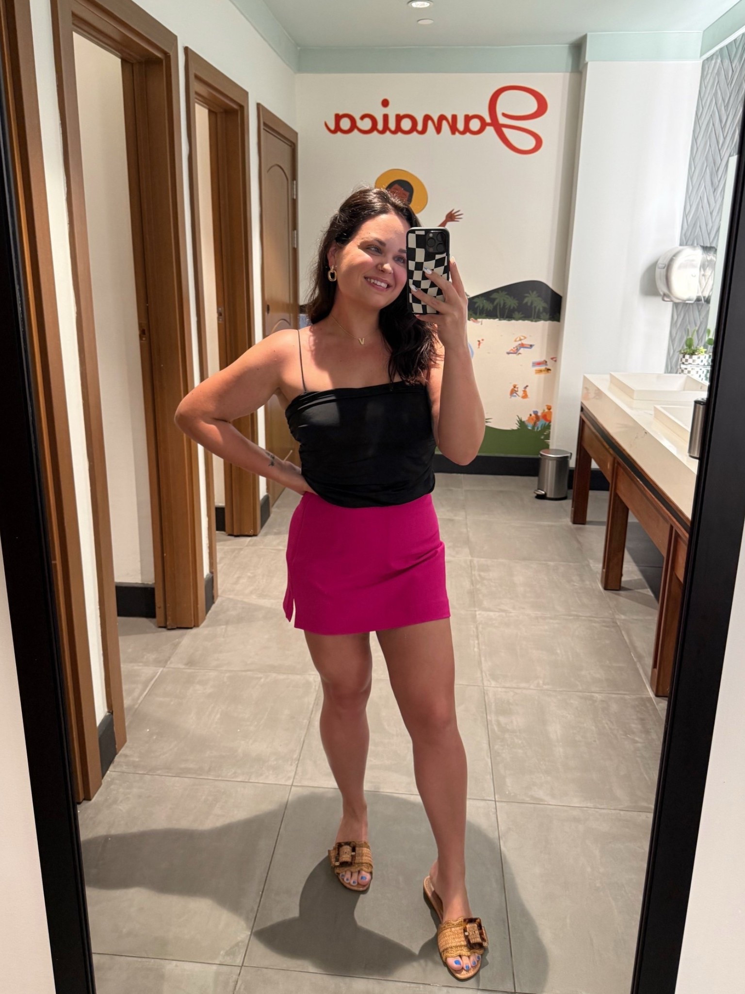 One of my favorite night time outfits from Jamaica 😍 wearing an 8 in the skort, tank is old from target!

#LTKFindsUnder100 #LTKTravel #LTKStyleTip