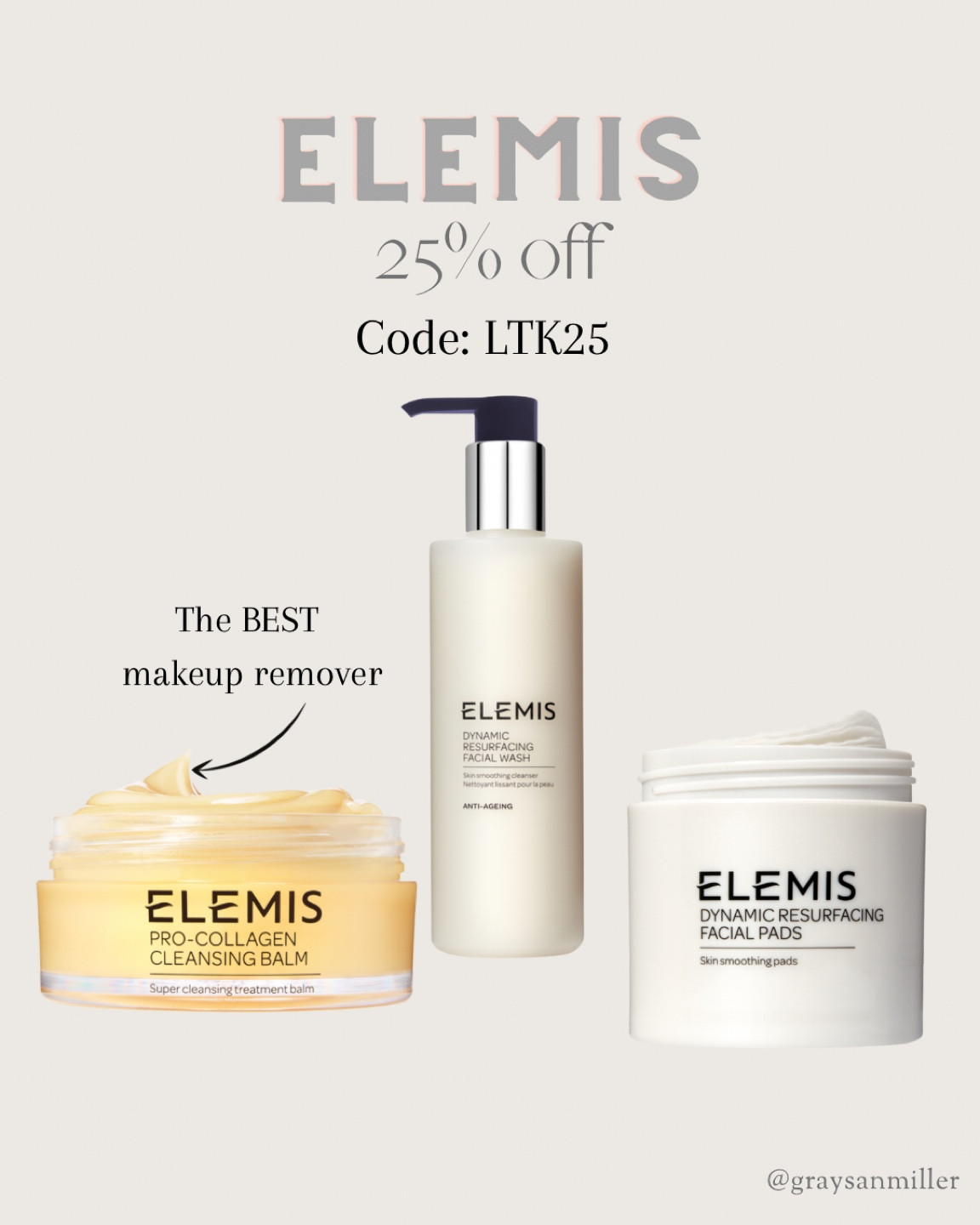 25% off site wide at Elemis 

#LTKunder50 #LTKSale #LTKsalealert