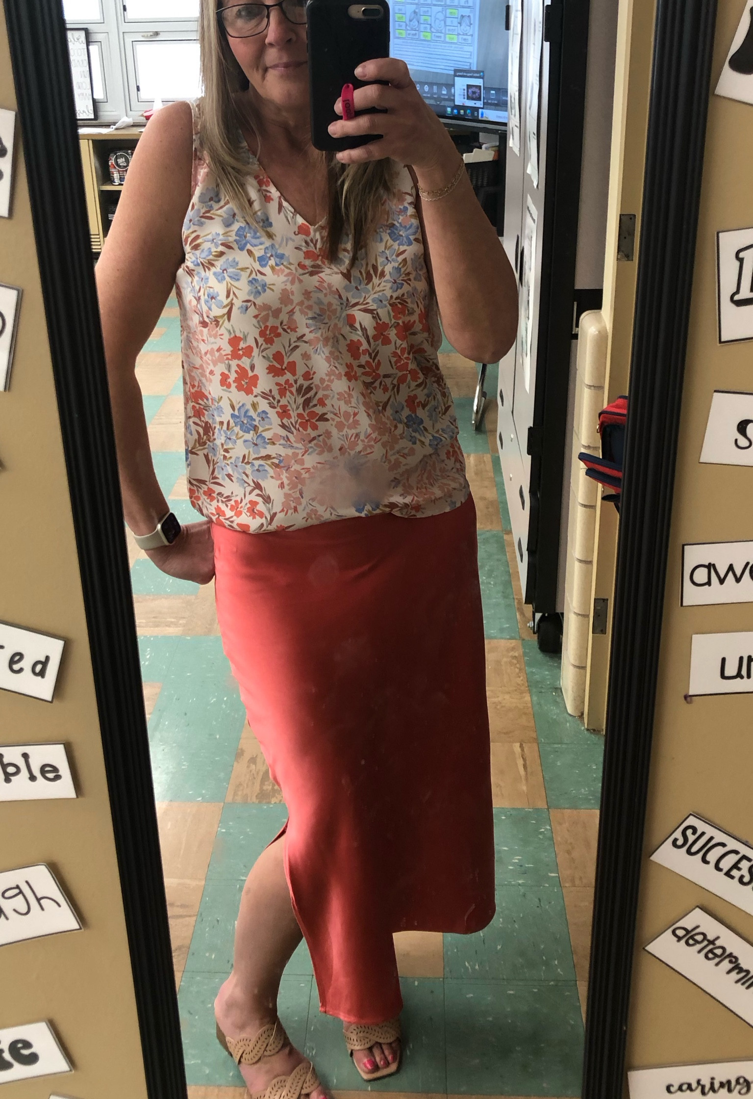 Spring is in the air! Loved this floral tank and skirt I wore to work! Perfect for work or play.

#LTKworkwear #LTKstyletip #LTKfindsunder50