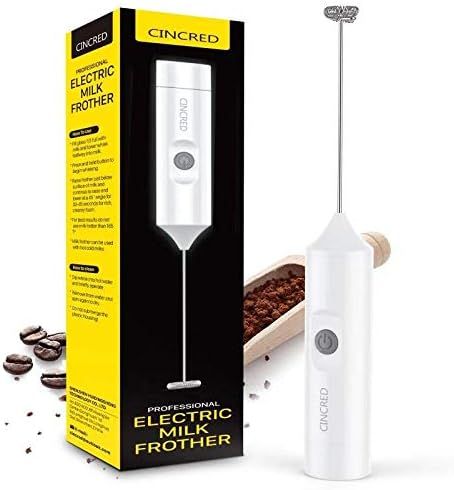 Milk Coffee Frother Handheld - Battery Operated Electric Frothing Wand Foam Maker,Durable Drink M... | Amazon (US)
