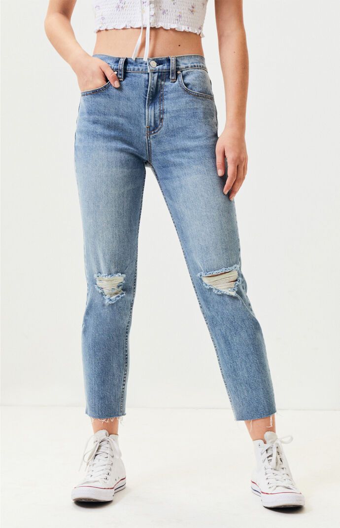 PacSun Jukebox Blue Vintage Icon Mom Jeans | PacSun