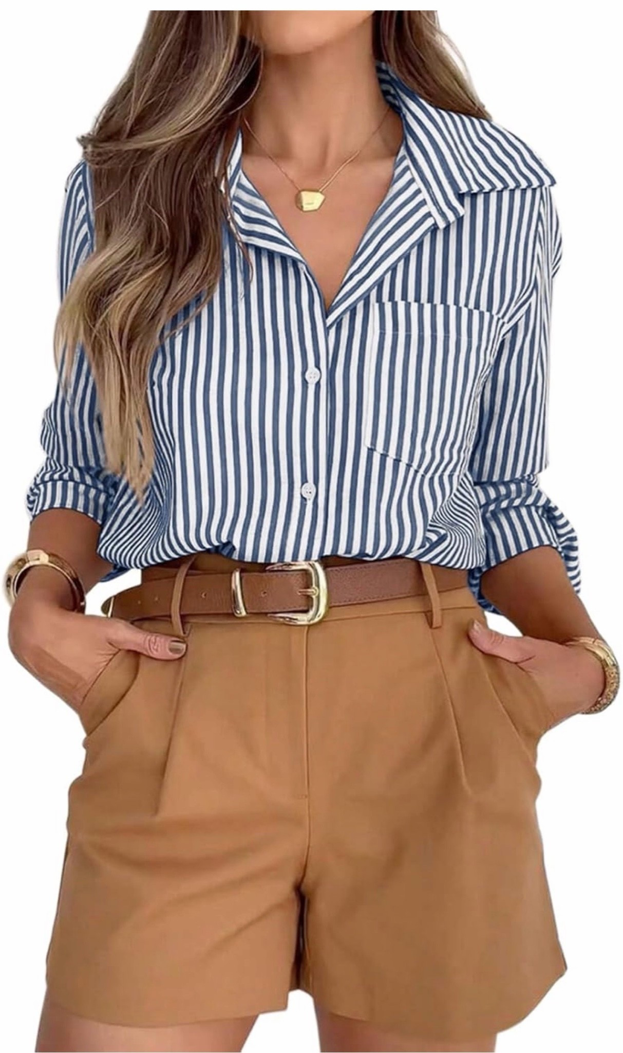 summer outfits

siliteelon Striped Button Down Shirts 
#summer #outfit #shorts #shirt #office

#LTKSeasonal #LTKOver40 #LTKWorkwear