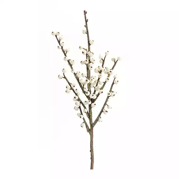 White Berry Branch Tree Picks, Set of 6 | Kirkland's Home