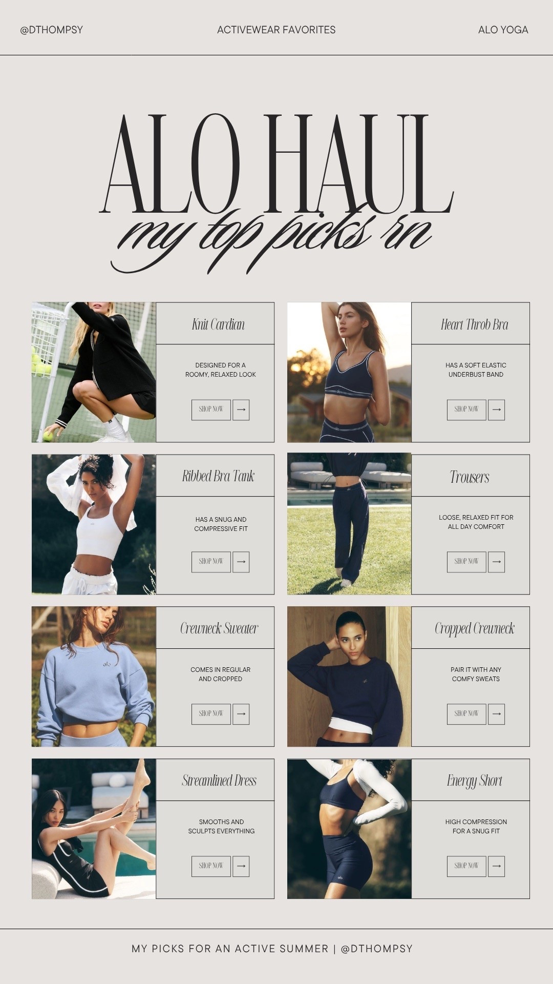 my picks from alo yoga (everything is currently part of the sale right now — up to 30% off)

#LTKSaleAlert #LTKActive #LTKSeasonal