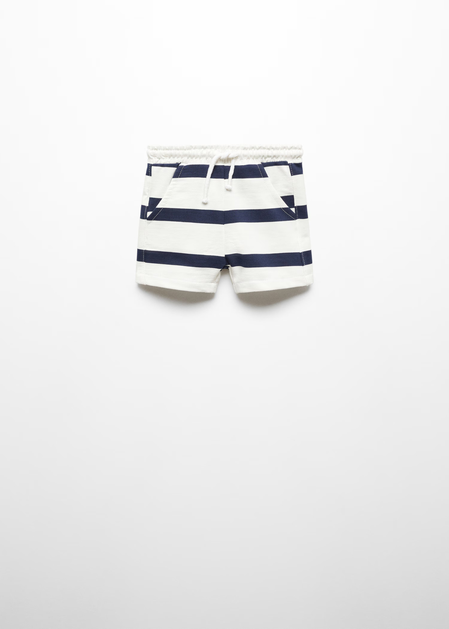 Striped cotton Bermuda shorts | MANGO (US)