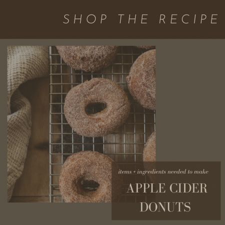 Apple cider donuts // the kitchen tools and ingredients you need to make them  

#recipe #kitchen #cooking #home

#LTKhome #LTKHoliday #LTKSeasonal