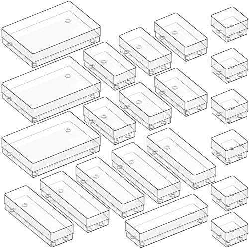 Kootek Modular Desk Drawer Organizer Bins with Different Sizes Drawer Dividers 21 Organizers Bins... | Amazon (US)