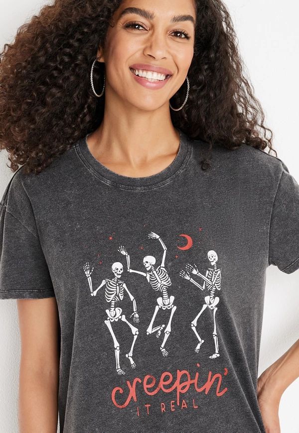 Creepin It Real Graphic Tee | Maurices