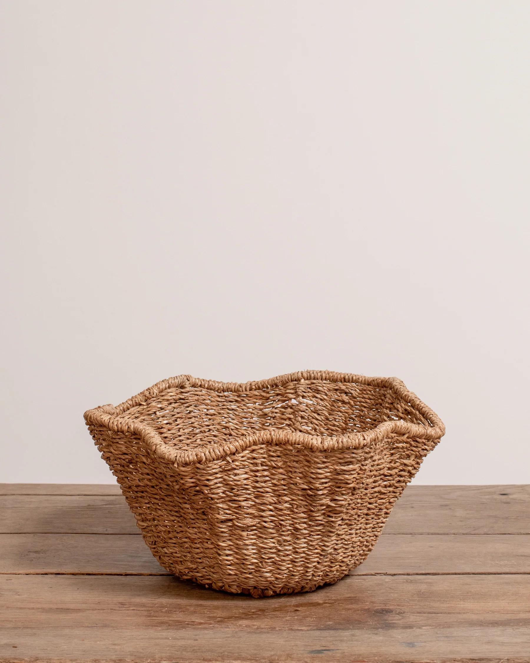 Ruffle Woven Bowl | The Vintage Rug Shop