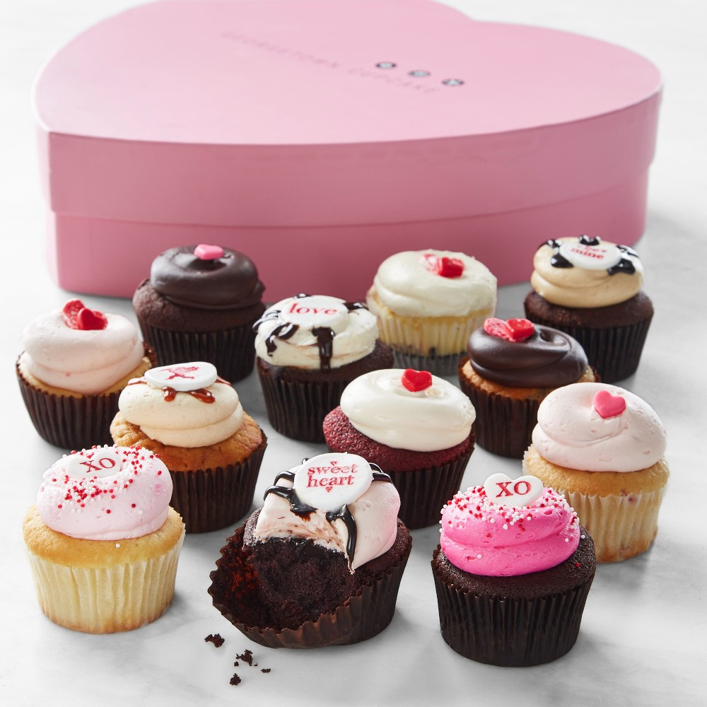 Georgetown Cupcake Valentine's Day Cupcakes in Heart Box, Set of 12 | Williams-Sonoma
