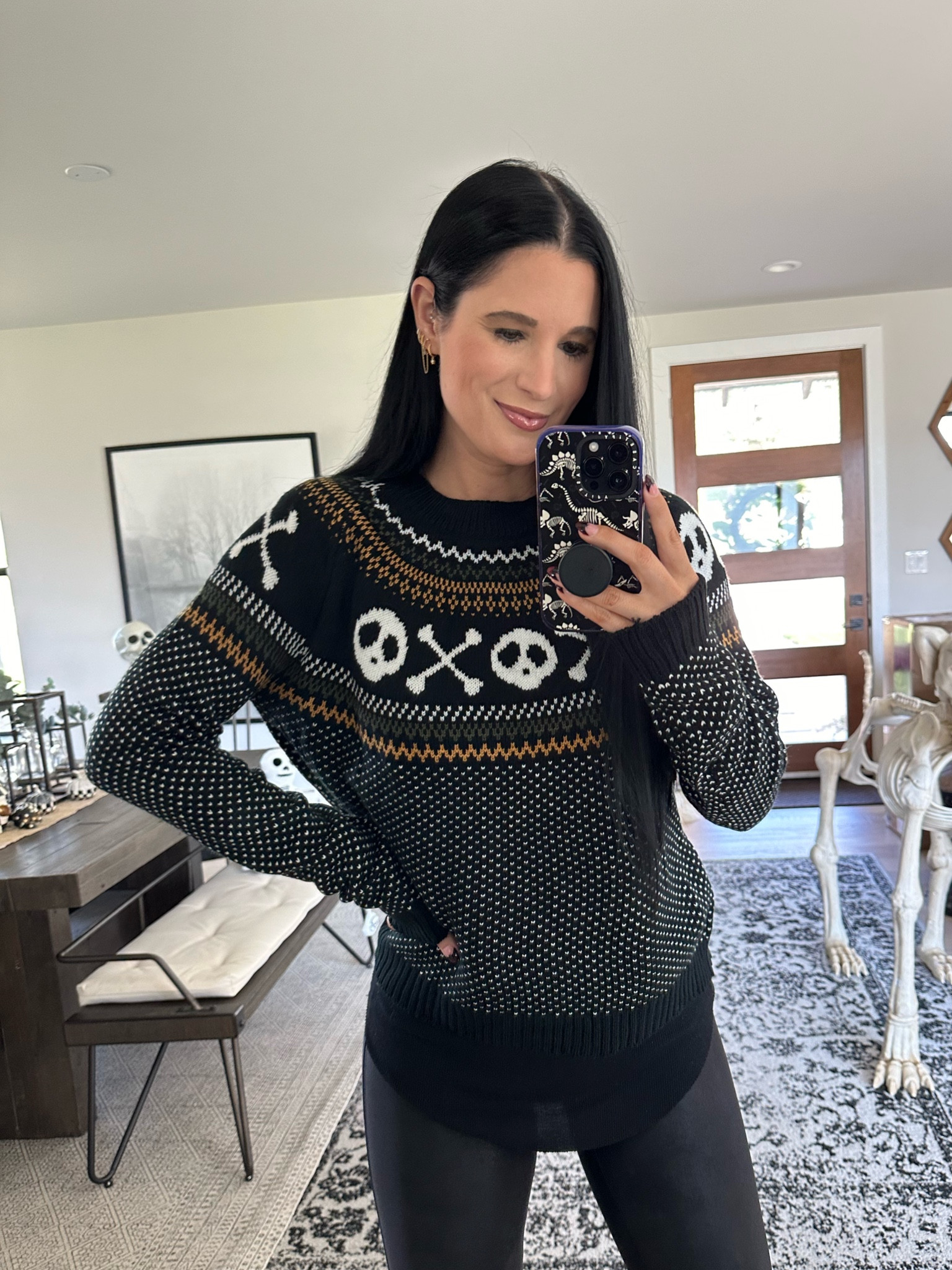 The perfect skull sweater for Halloween! It’s only $40 and I’m wearing the size M/L. 

Halloween sweater, fall sweater, Halloween costume, Halloween Inspo, Halloween inspiration 

#LTKSeasonal #LTKStyleTip #LTKFindsUnder50