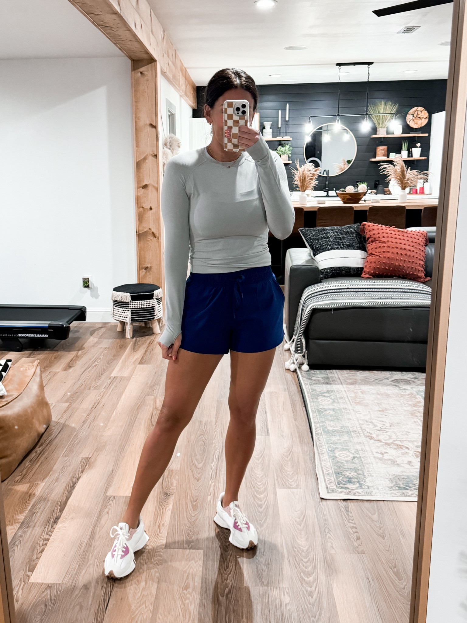 Long sleeve-medium
Lined workout shorts-smalll

#LTKfindsunder50 #LTKsalealert #LTKfitness