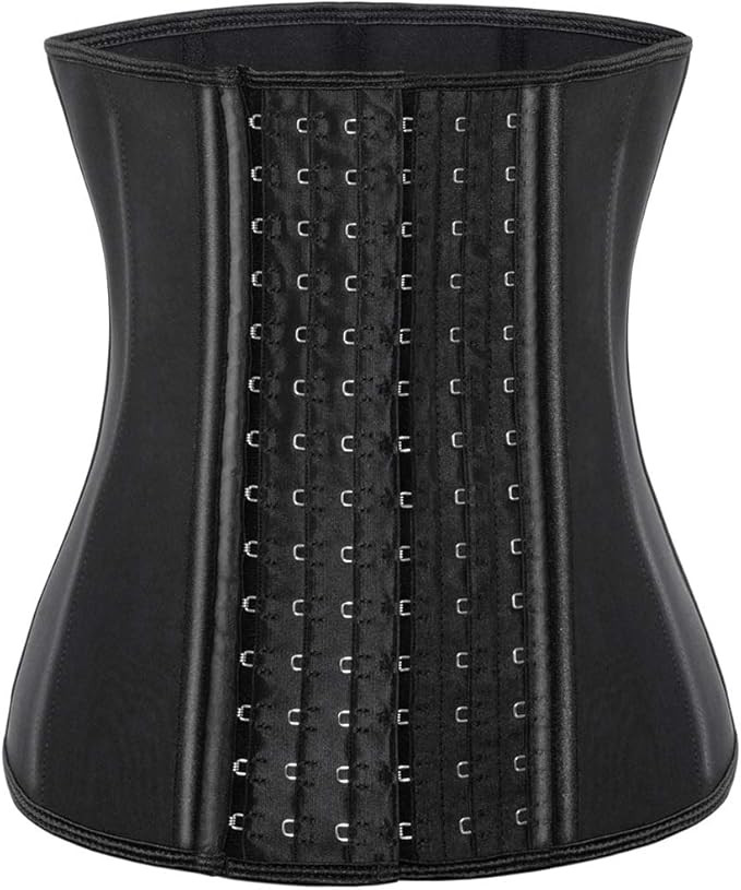 Waist Trainer for Women Corset Cincher Body Shaper Girdle Trimmer with Steel Bones Extender | Amazon (US)