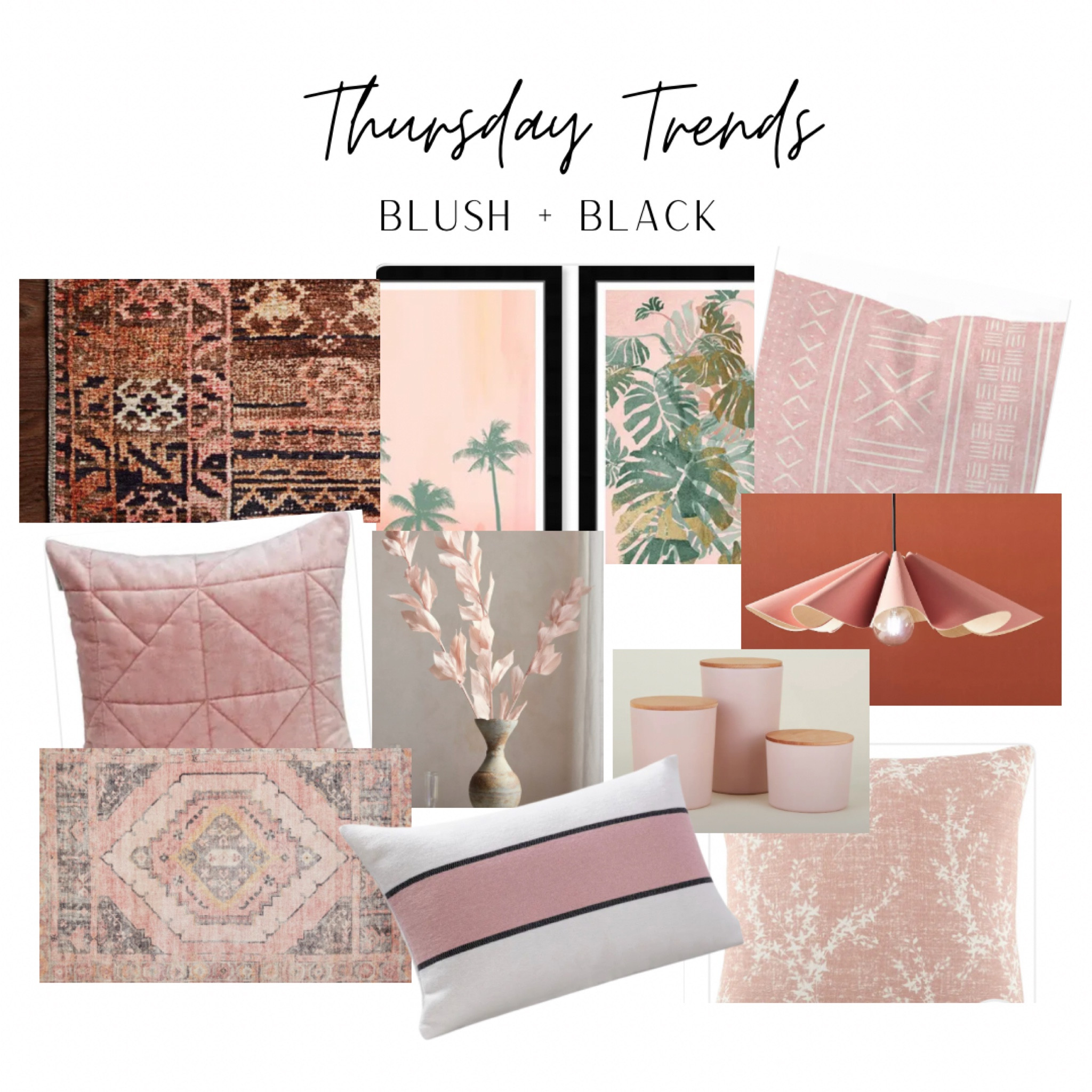 Trending this week: blush and black decor! Flirty, modern, and fun.💗🖤

#LTKFindsUnder100 #LTKFindsUnder50 #LTKHome