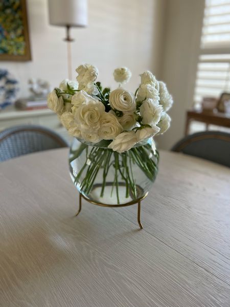 Beautiful and unique flower vase that truly stands out with any flowers I put in it. Shown here in my breakfast room.

#LTKstyletip #LTKhome