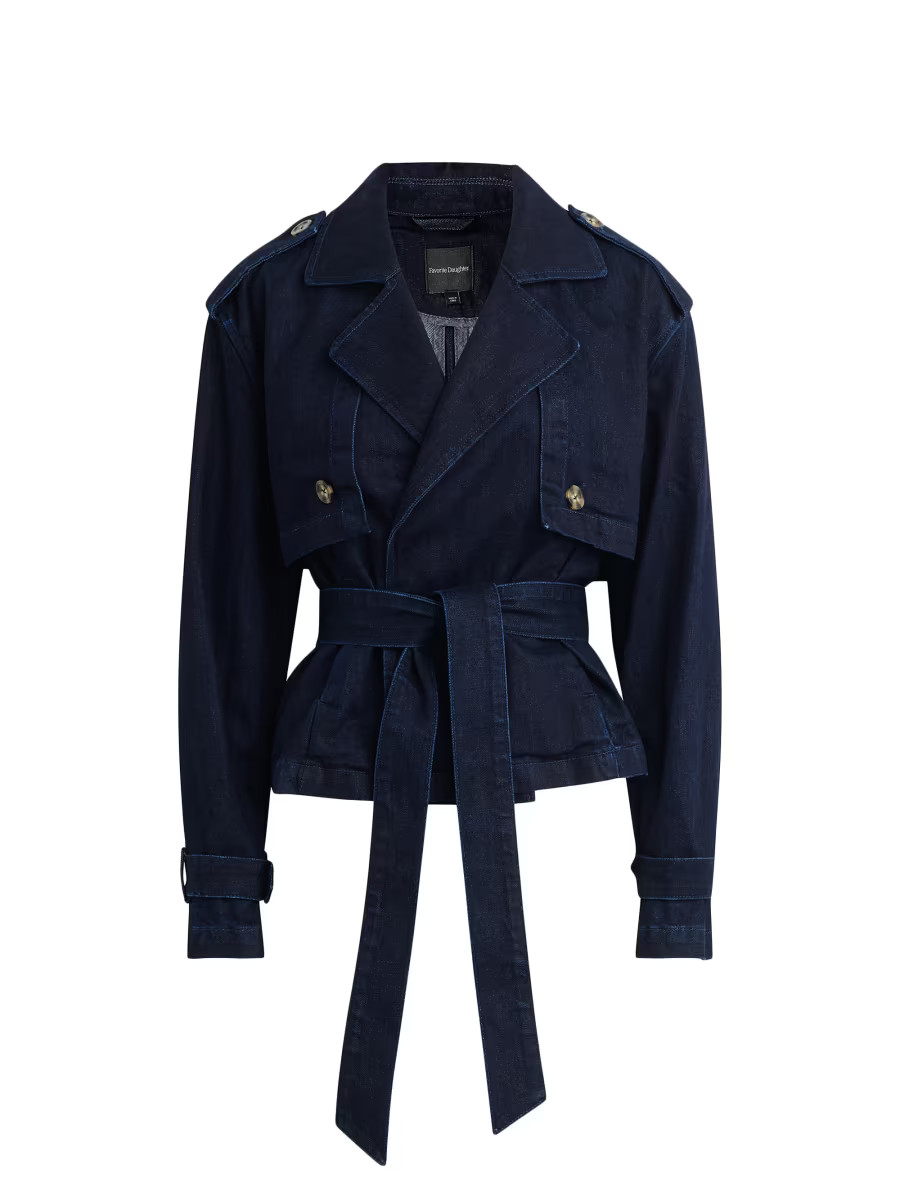 Favorite Daughter The Cropped Charles Trench | Saks Fifth Avenue | Saks Fifth Avenue