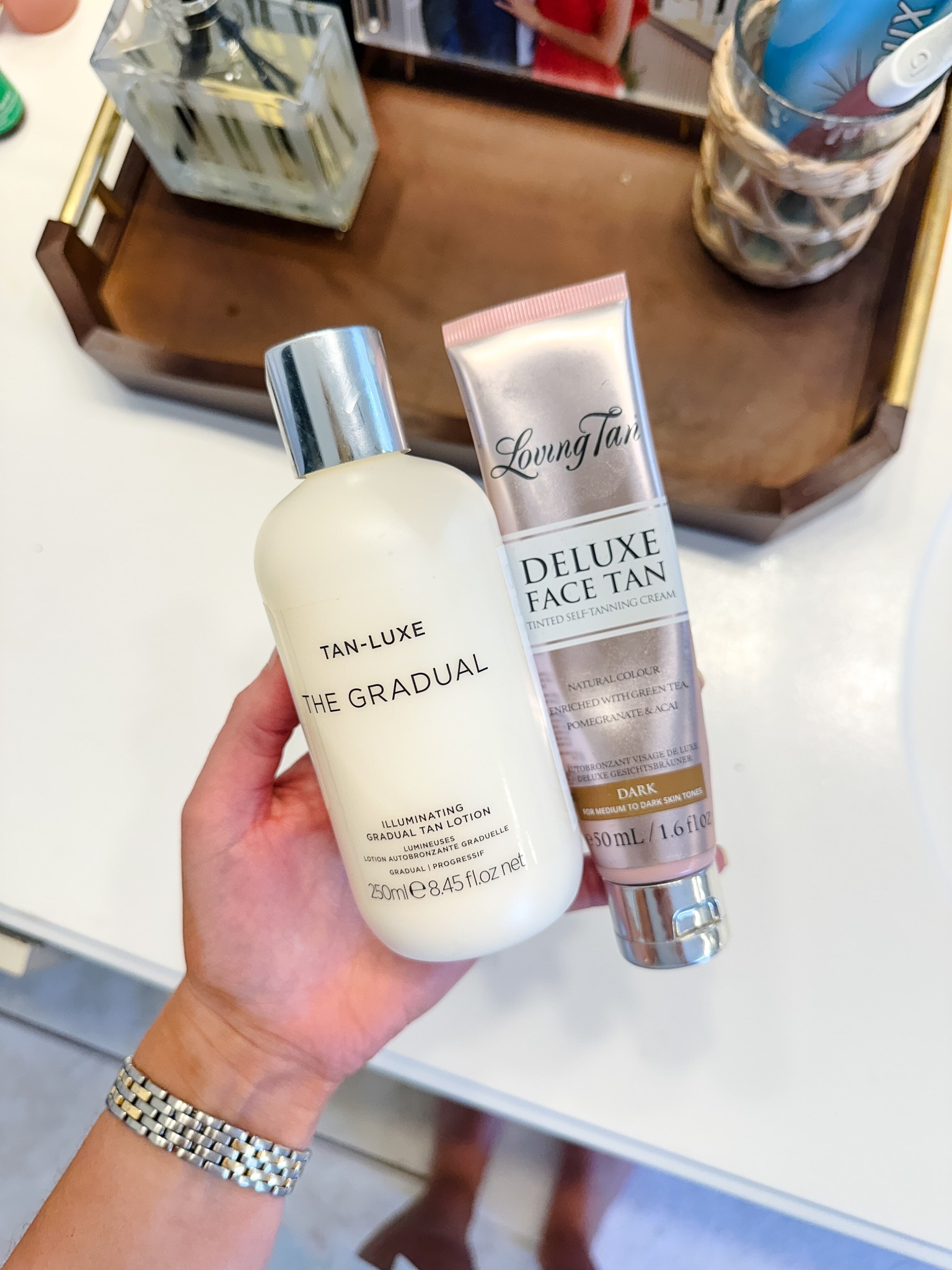 Tanning lotion and face tan I use in the summer!