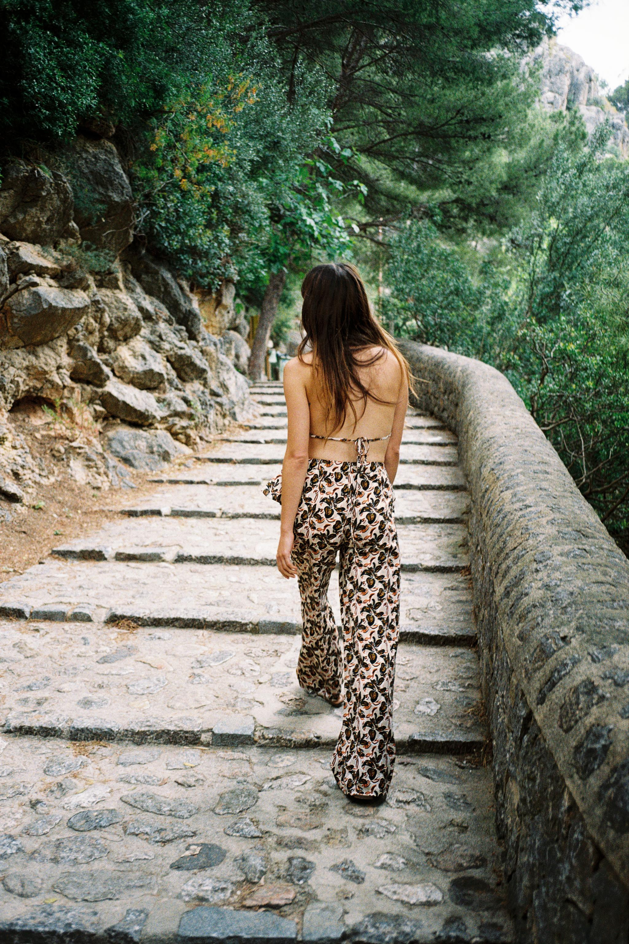 WIDE PRINTED PANTS | Zara US