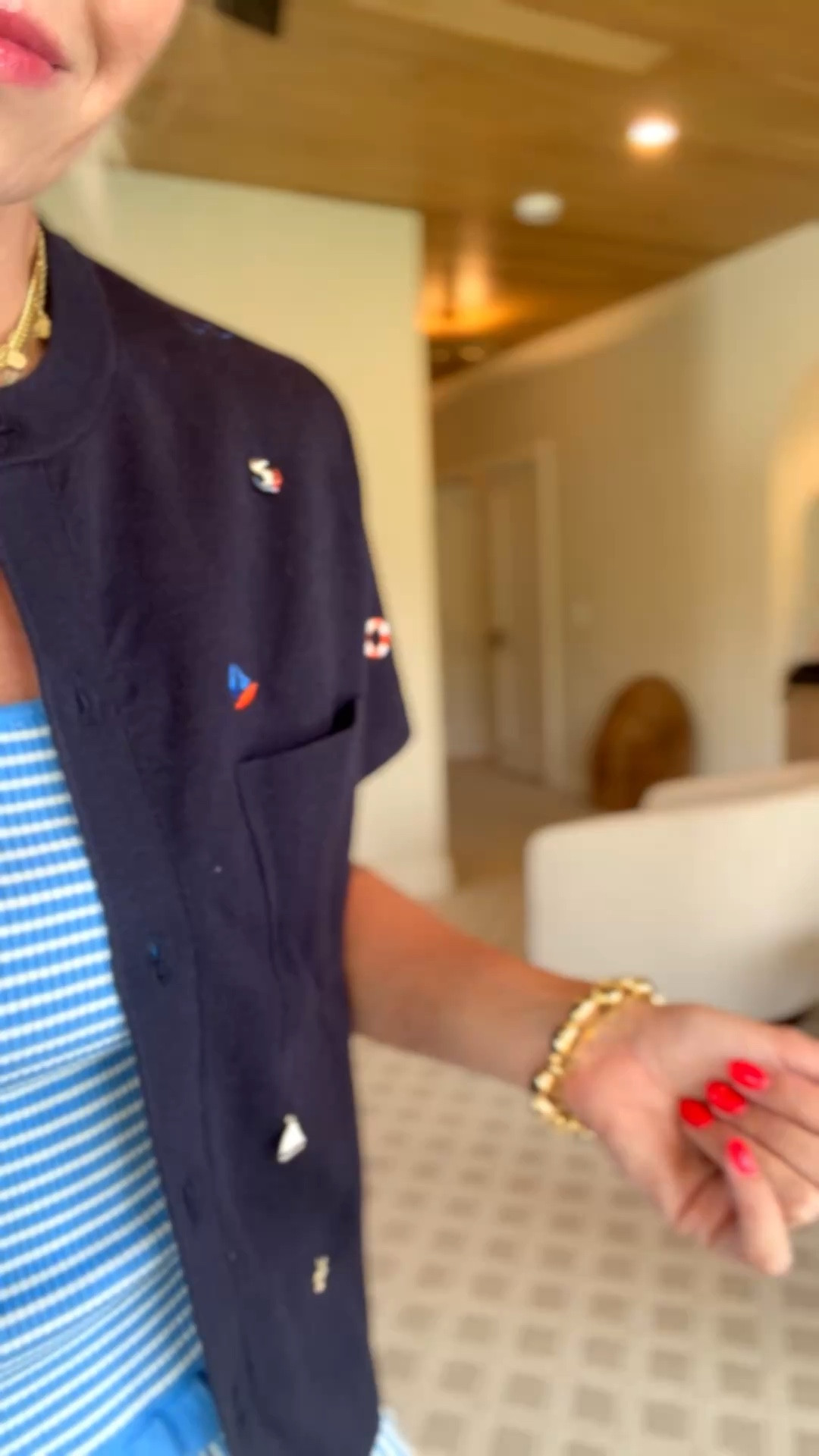 This cardi gives major j crew vibes! I’m wearing a Medium in all pieces 