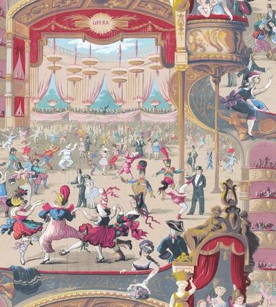 Cole & Sons Whimsical Cabaret 33' L x 27" W Wallpaper Roll | Wayfair North America