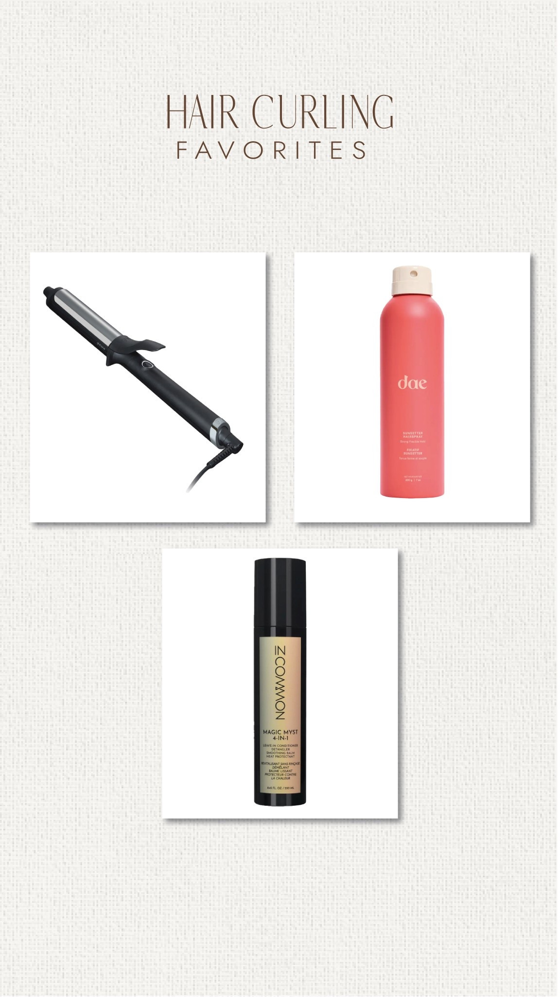 My essentials for curls that last a week! 

#LTKHoliday #LTKFindsUnder100 #LTKGiftGuide