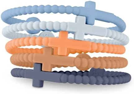 Ryan & Rose Jesus Bracelets - Cross Silicone Bracelet | Amazon (US)