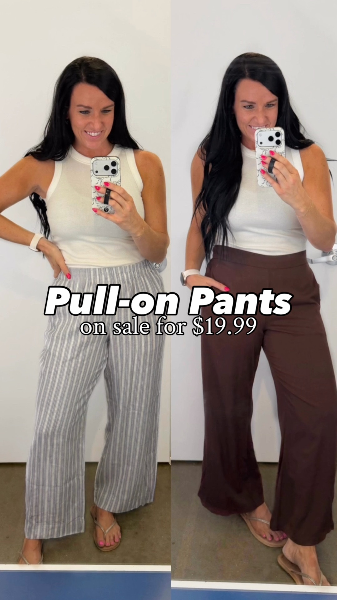 $19.99 Old Navy pants + use Super Cash! 💵 

Comment “sale” and I’ll DM the links to you!

Both of these pull-on pants are a lightweight option for a hot day when you don’t want to wear shorts. They are also a perfect style for teachers, moms with play dates, spring or summer vacation, or meeting friends for happy hour on the patio! ☀️ Simply add a white tshirt or tank top and your favorite sandals (and a denim jacket if needed).

I’m 5’5” for reference and in my normal size S for the linen-blend pants and sized up to a M for more flowy room in the Playa pants.


@oldnavy #oldnavystyle #oldnavy #salealert #findsunder25

#LTKSeasonal #LTKWorkwear #LTKSaleAlert