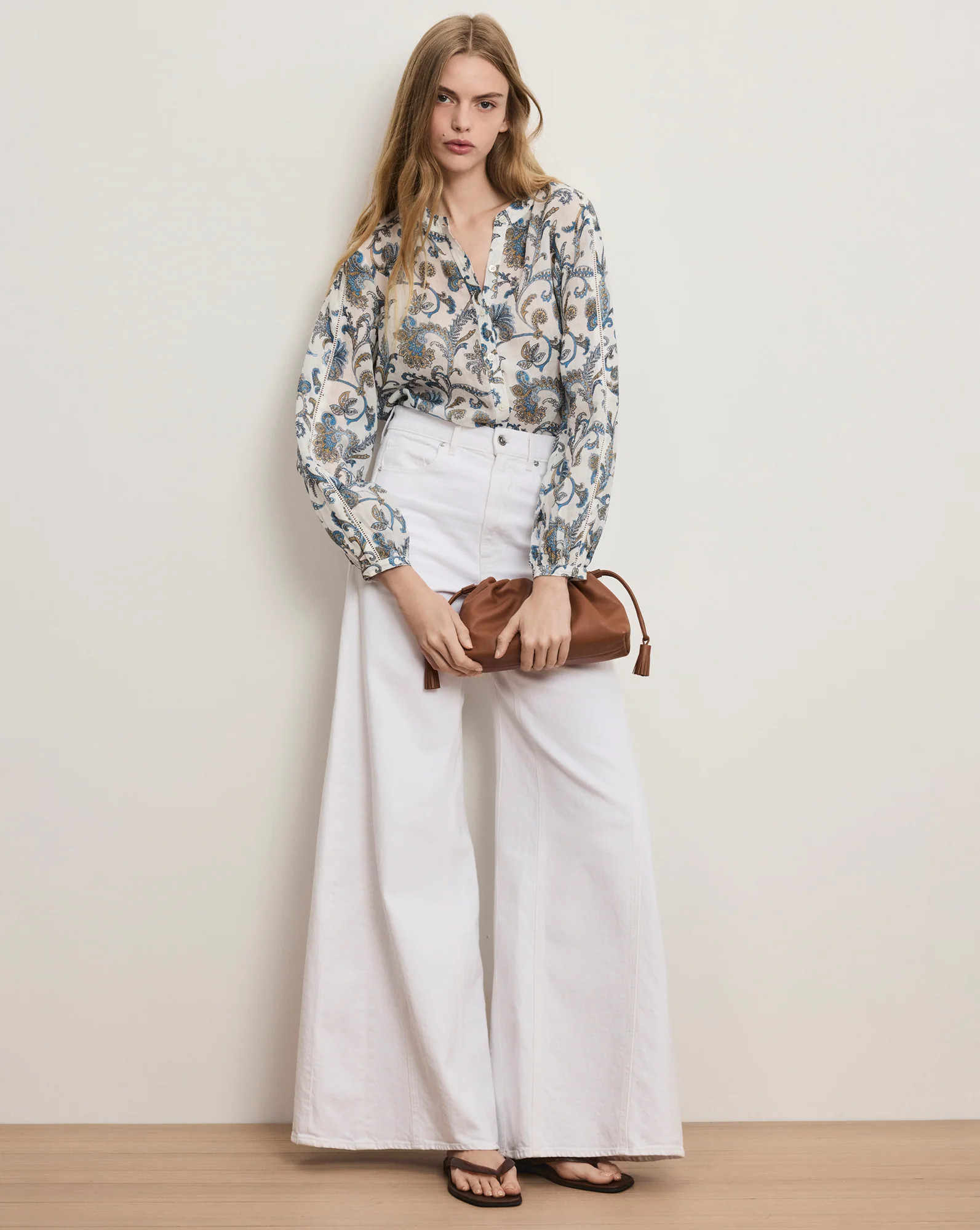 Vicki Extra-Wide-Leg Jean | Veronica Beard