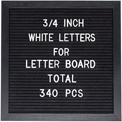 Amazon.com: G GAMIT Felt Letter Board Letters Set - 340pcs 3/4 Inch White Letters Only ( No Board... | Amazon (US)