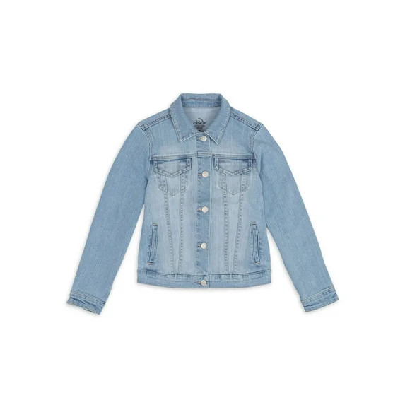Jordache Girls Classic Denim Jacket, Sizes 4-18 & Plus | Walmart (US)