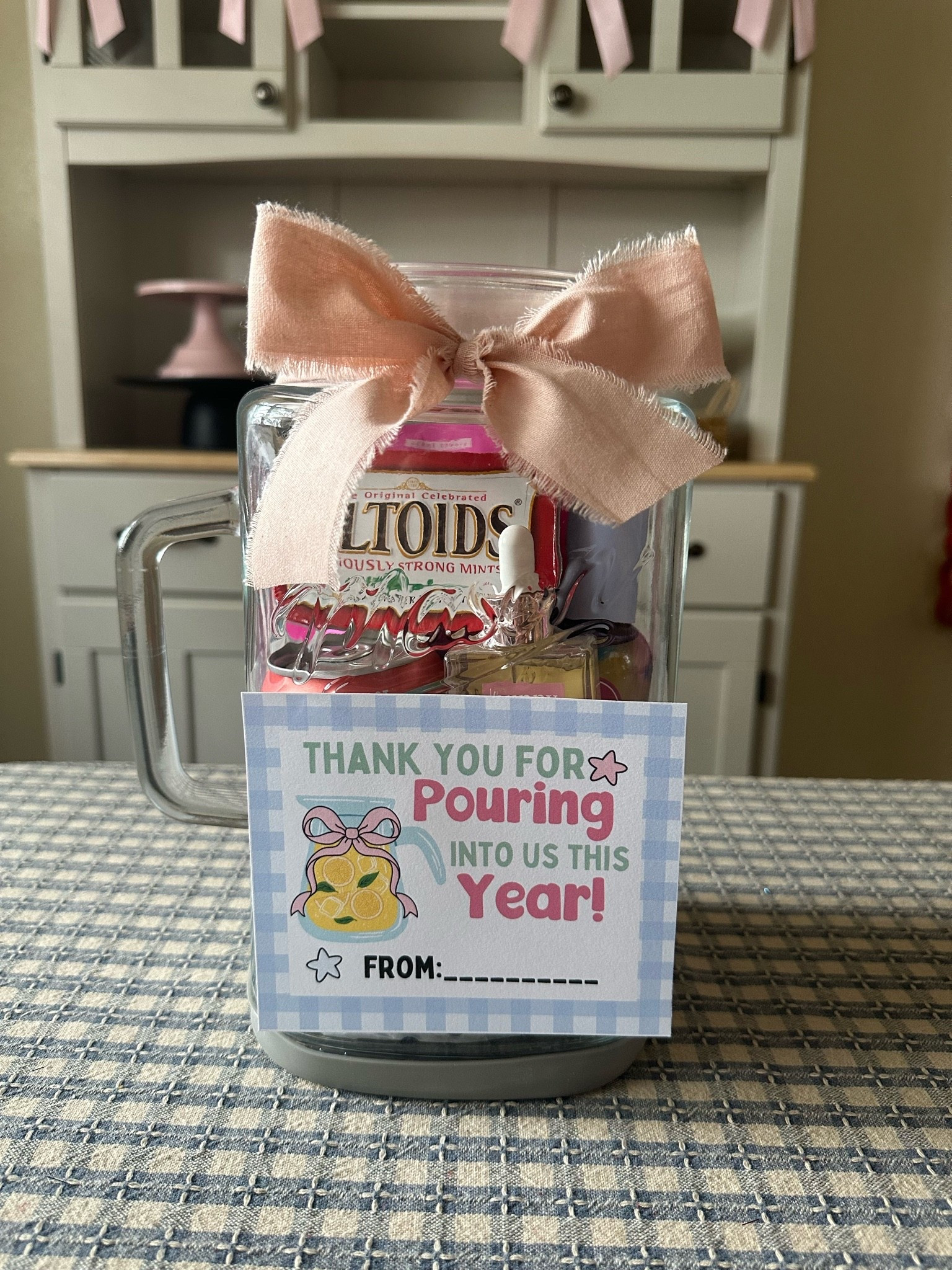This mason jar pitcher is a must have for the summer season! Great for gifting like I did or hosting. Love it as a teacher gift

#LTKHome #LTKSeasonal #LTKmomlife