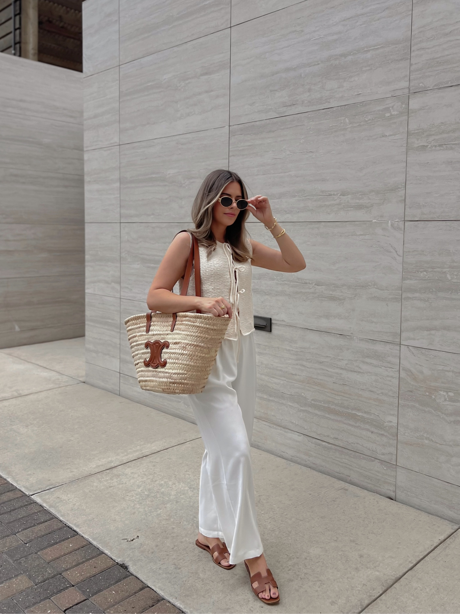 Knit front tie vest top, summer outfits 

#LTKStyleTip