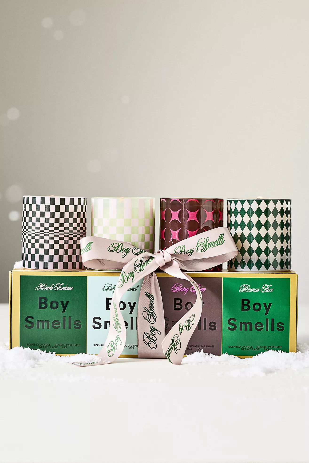 Boy Smells Holiday Votive Glass Candles, Set of 4 | Anthropologie (US)