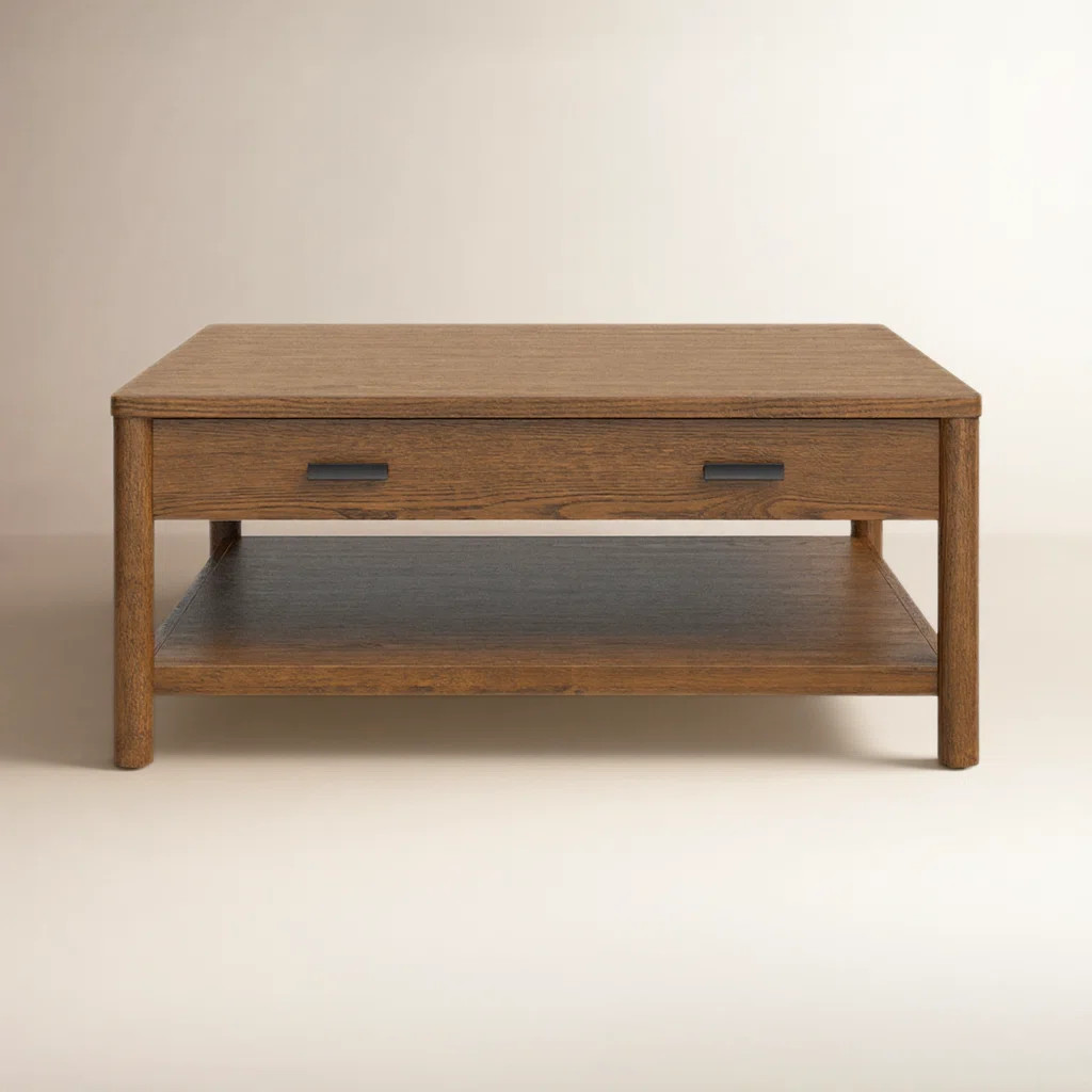 Kaplan Wood 1 Drawer Coffee Table | Wayfair North America