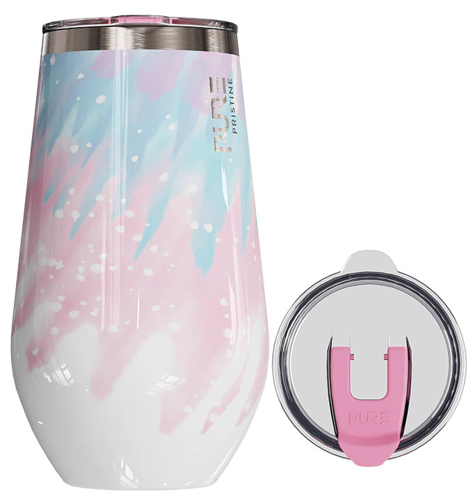 Halfsies 16oz Antimicrobial Stemless Wine Tumbler - Peace & Love | PURE Drinkware