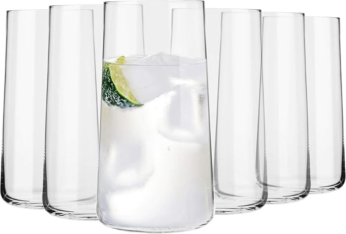 Krosno Water Glasses Set of 6, 18.3 oz, Avant-Garde Collection | Amazon (US)